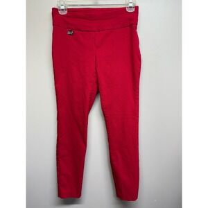Alfani Womens Red 2P Stretch Slim Leg‎ Cropped Pants